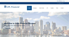 Desktop Screenshot of papafinancialservices.com