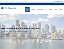 Tablet Screenshot of papafinancialservices.com